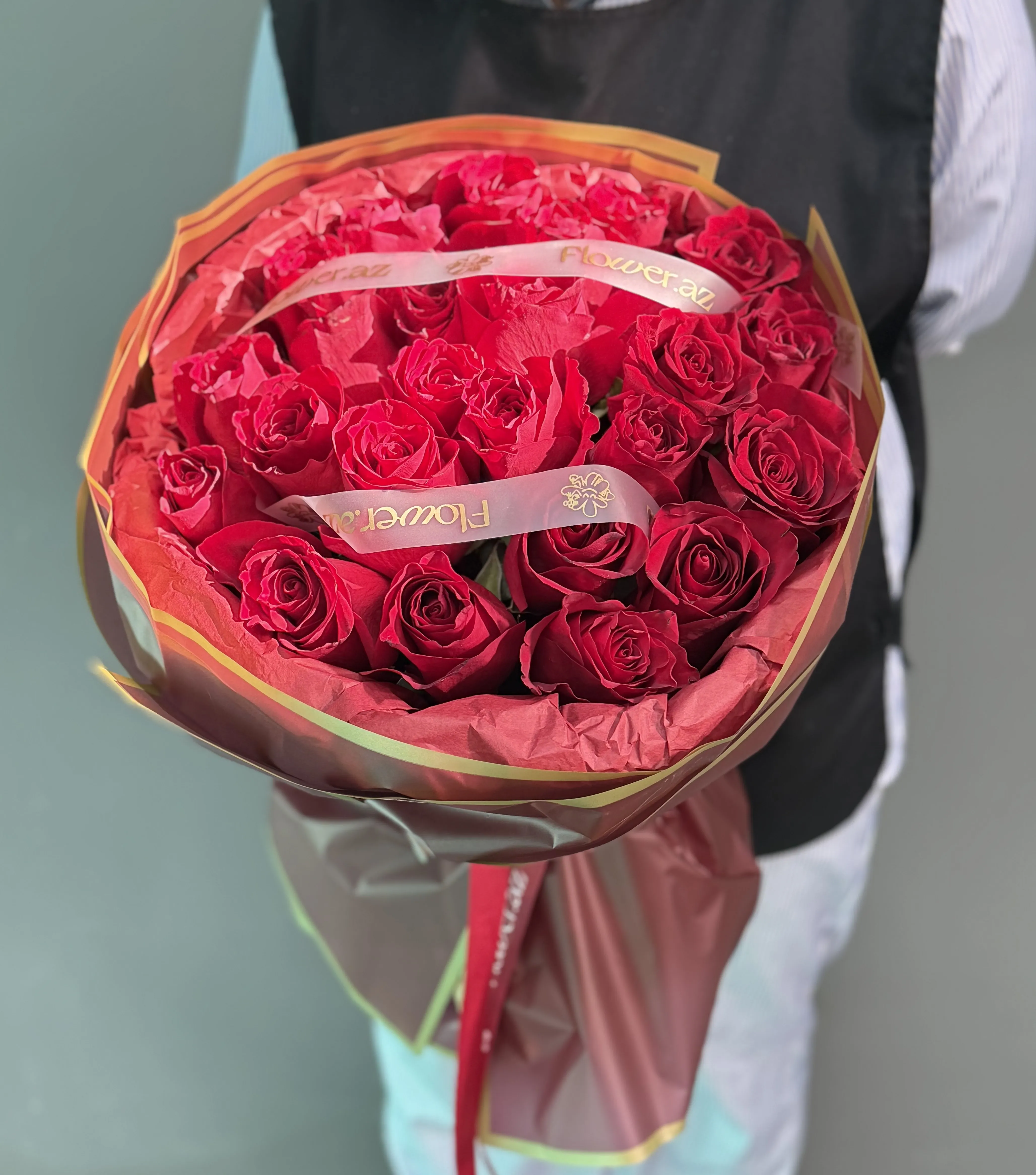 25 Ekvador Qızılgül Buketi