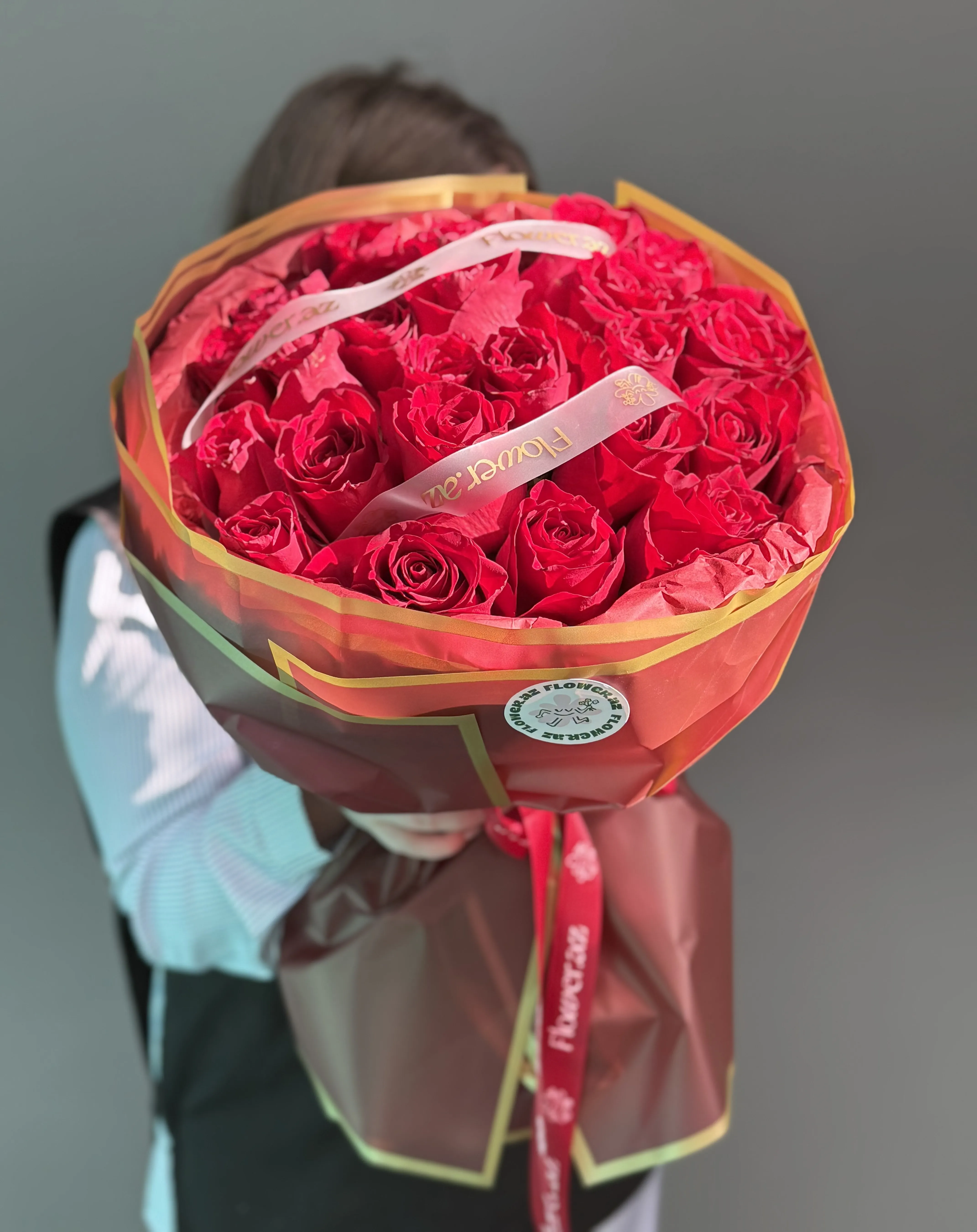 25 Ekvador Qızılgül Buketi