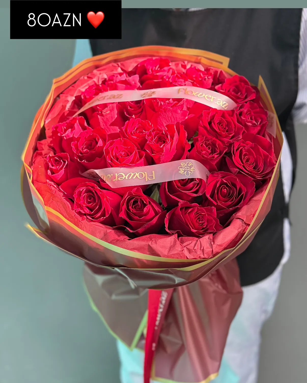 25 Ekvador Qızılgül Buketi