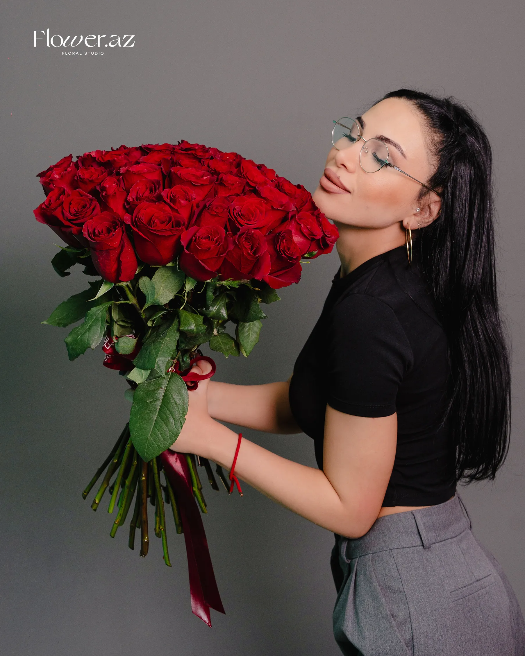 51 Qırmızı Ekvador Qızılgül