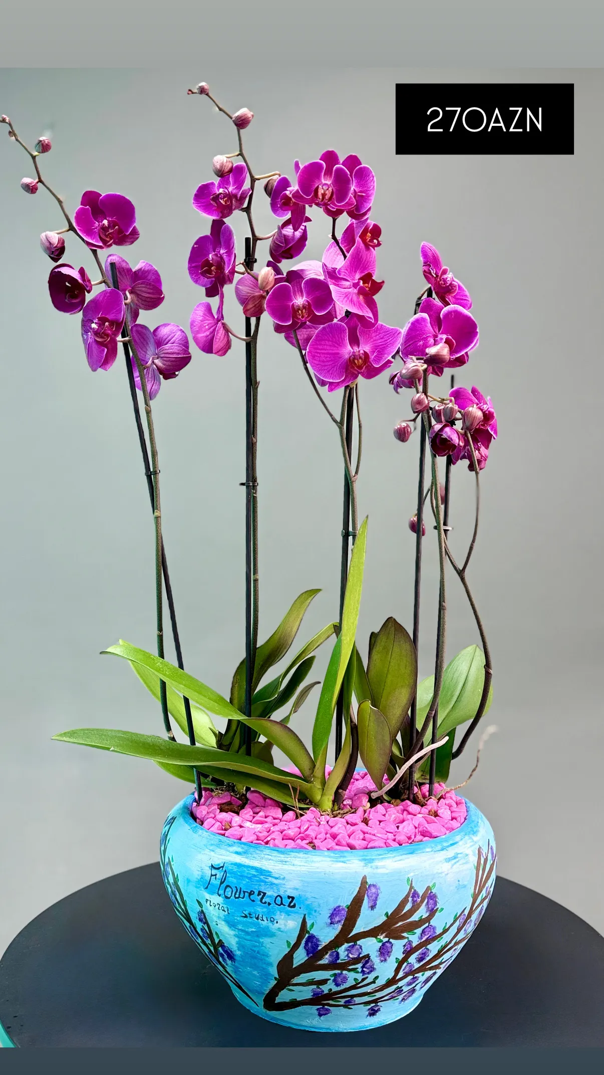  Əl İşi Dipçəkdə Orxideya